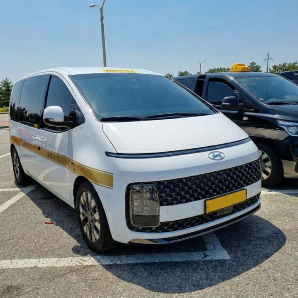 Inchen Airport Taxi Driver Booking wihte Van